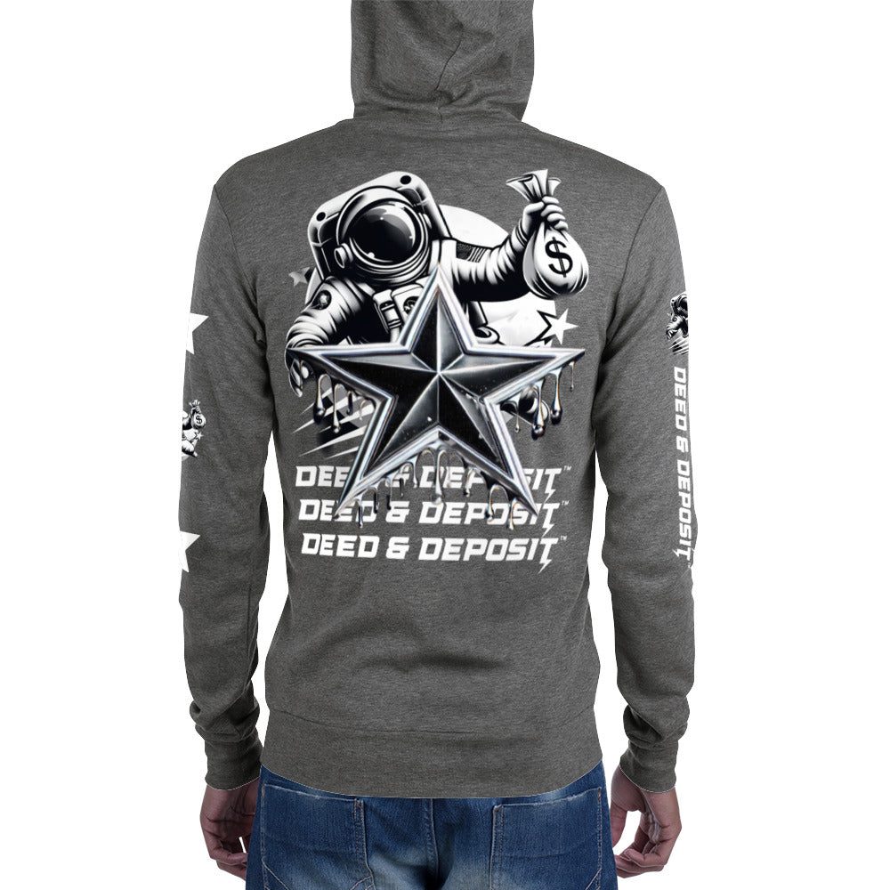 DEED & DEPOSIT™ Shooting Star Zip Hoodie