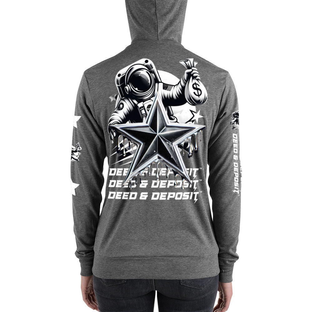 DEED & DEPOSIT™ Shooting Star Zip Hoodie