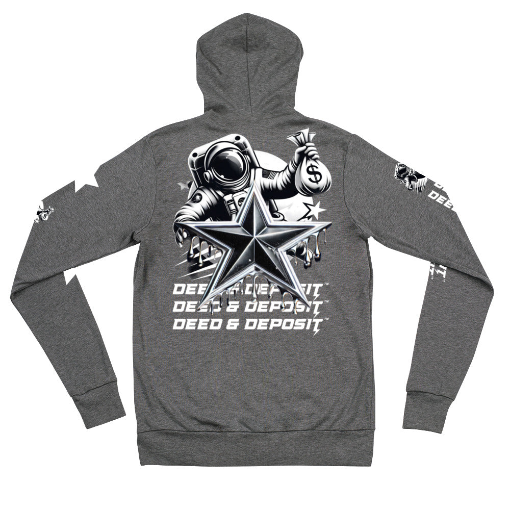 DEED & DEPOSIT™ Shooting Star Zip Hoodie