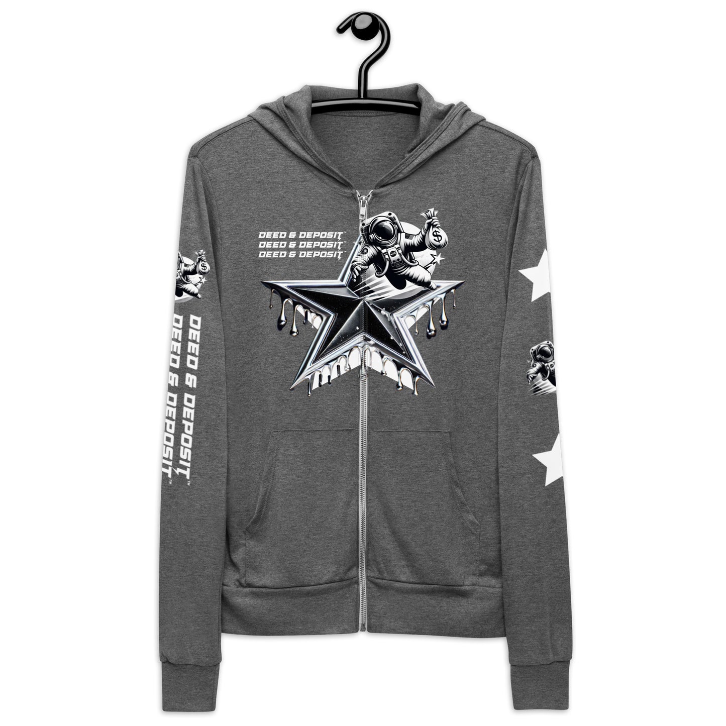 DEED & DEPOSIT™ Shooting Star Zip Hoodie