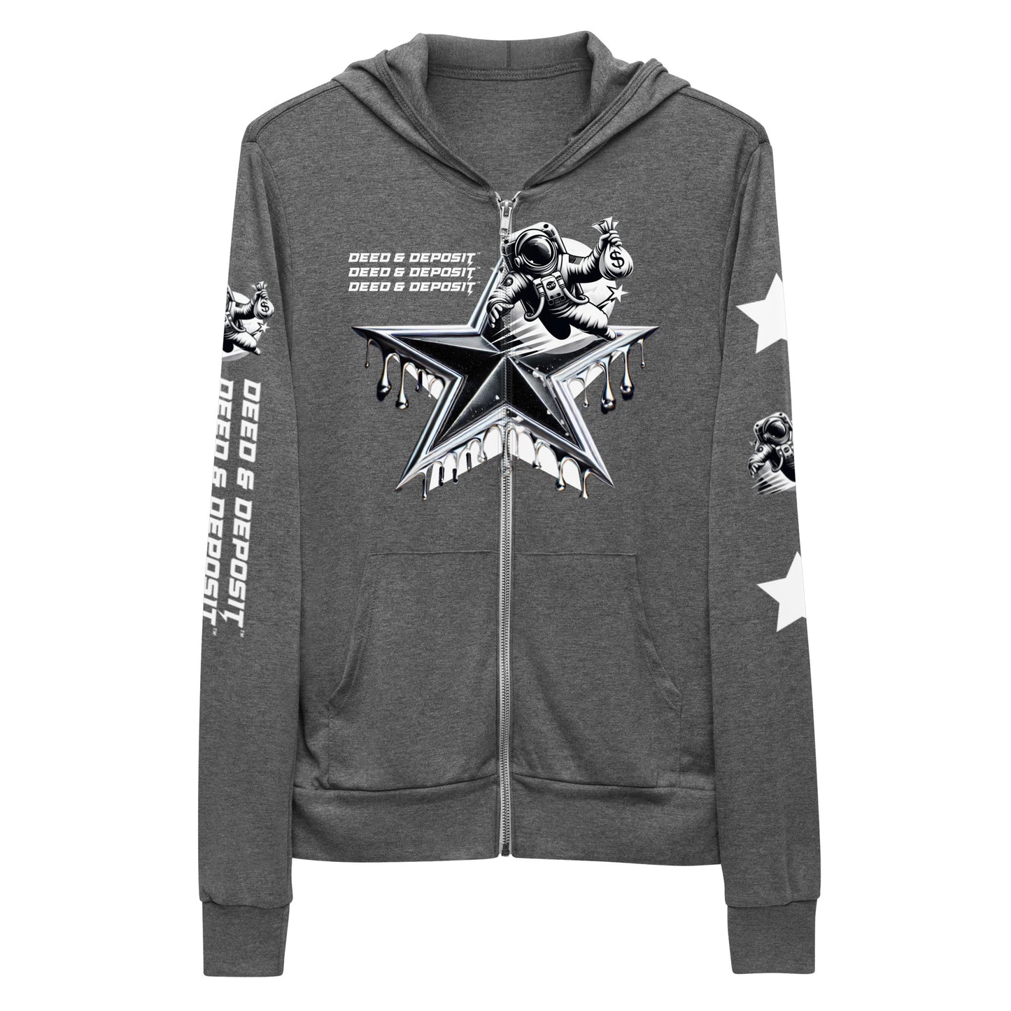 DEED & DEPOSIT™ Shooting Star Zip Hoodie