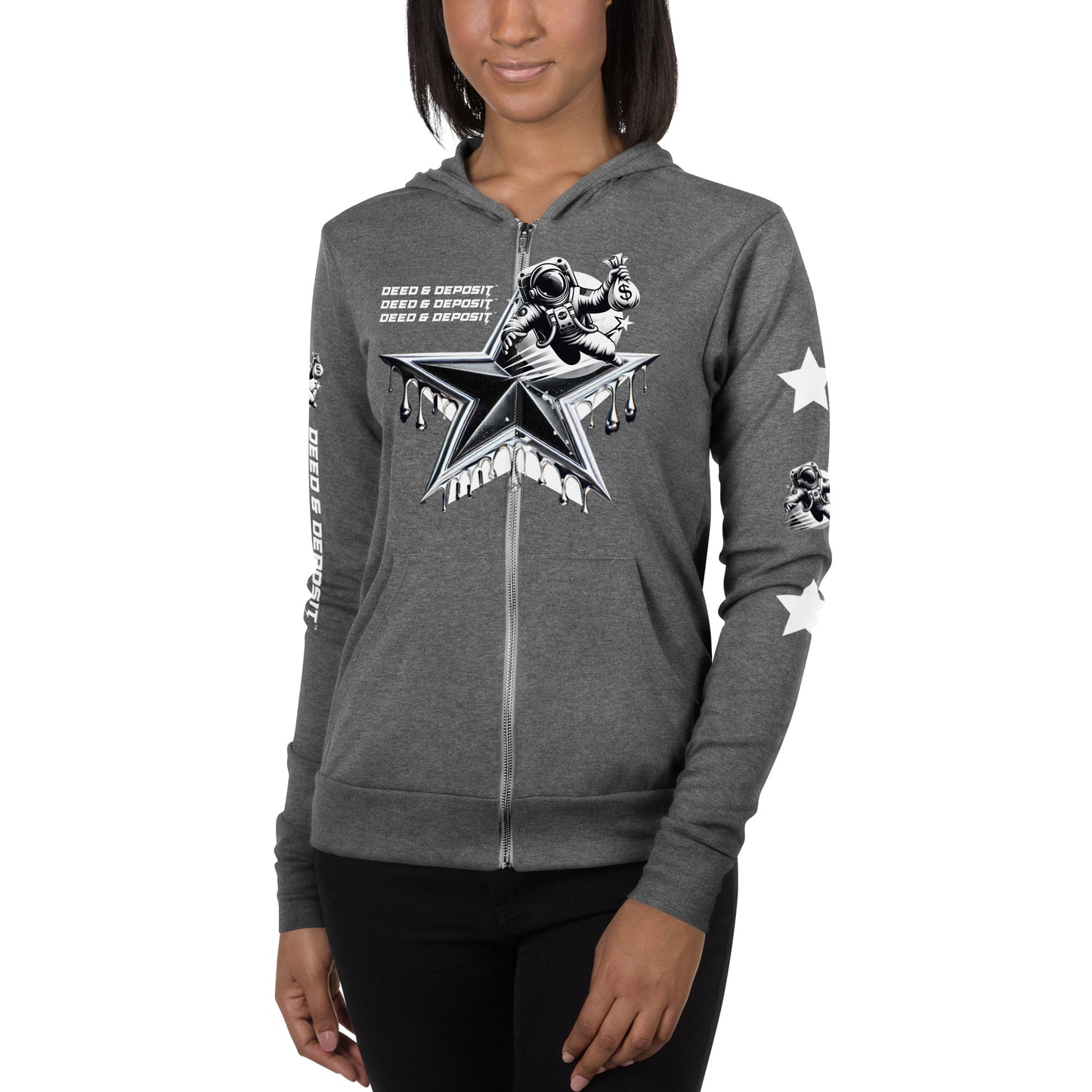 DEED & DEPOSIT™ Shooting Star Zip Hoodie