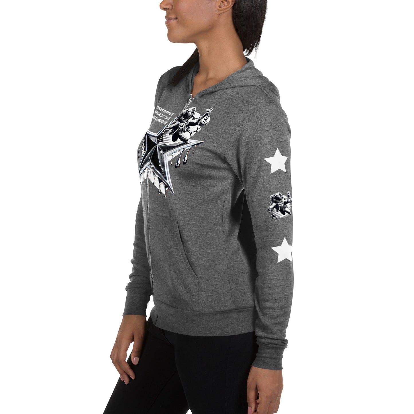 DEED & DEPOSIT™ Shooting Star Zip Hoodie