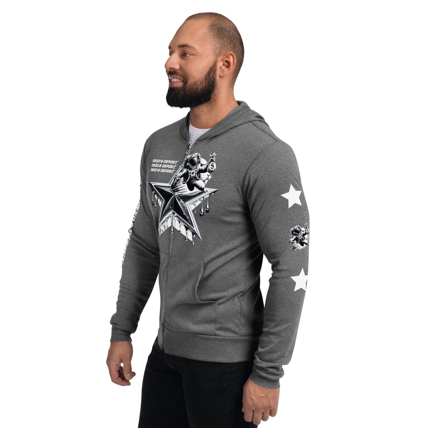 DEED & DEPOSIT™ Shooting Star Zip Hoodie