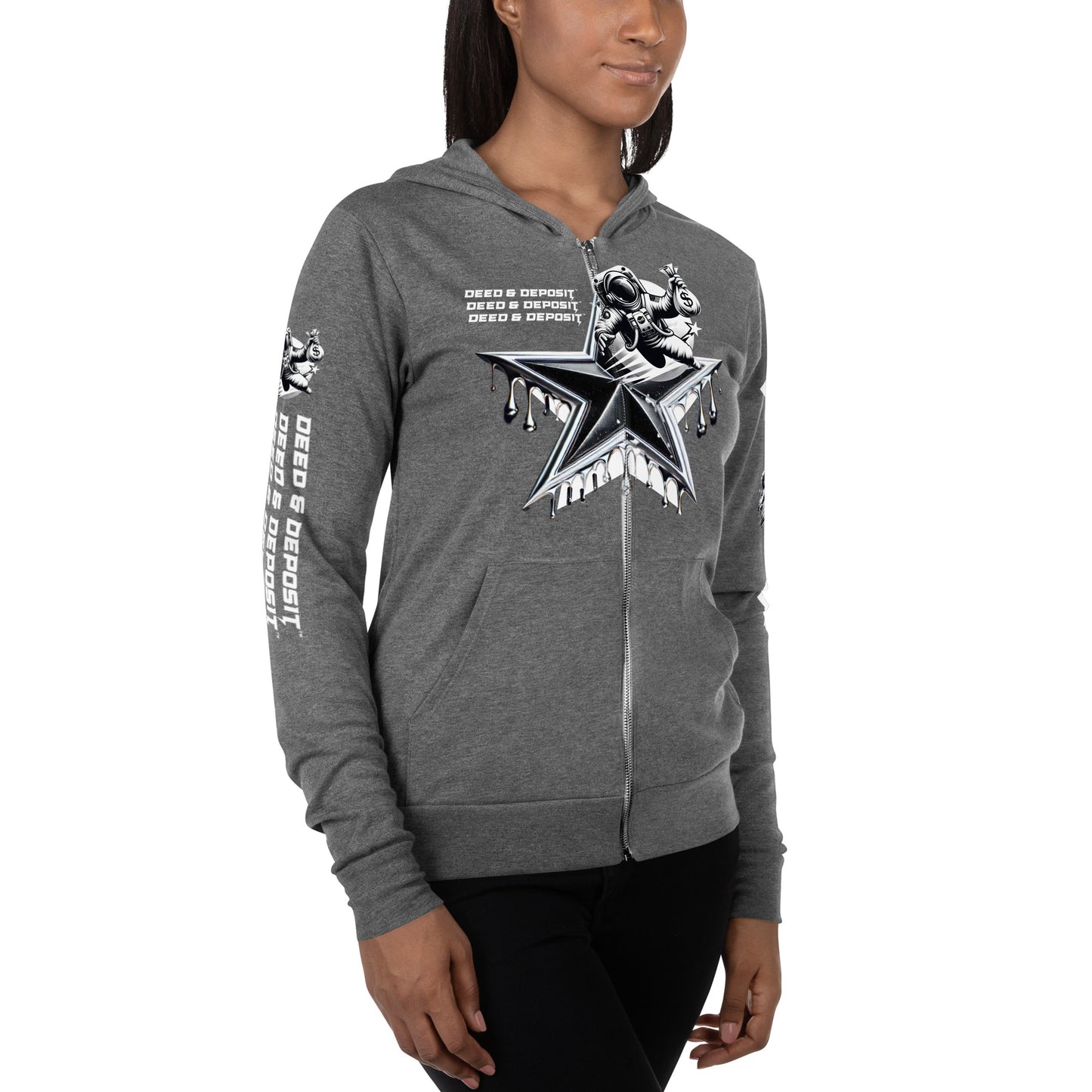 DEED & DEPOSIT™ Shooting Star Zip Hoodie