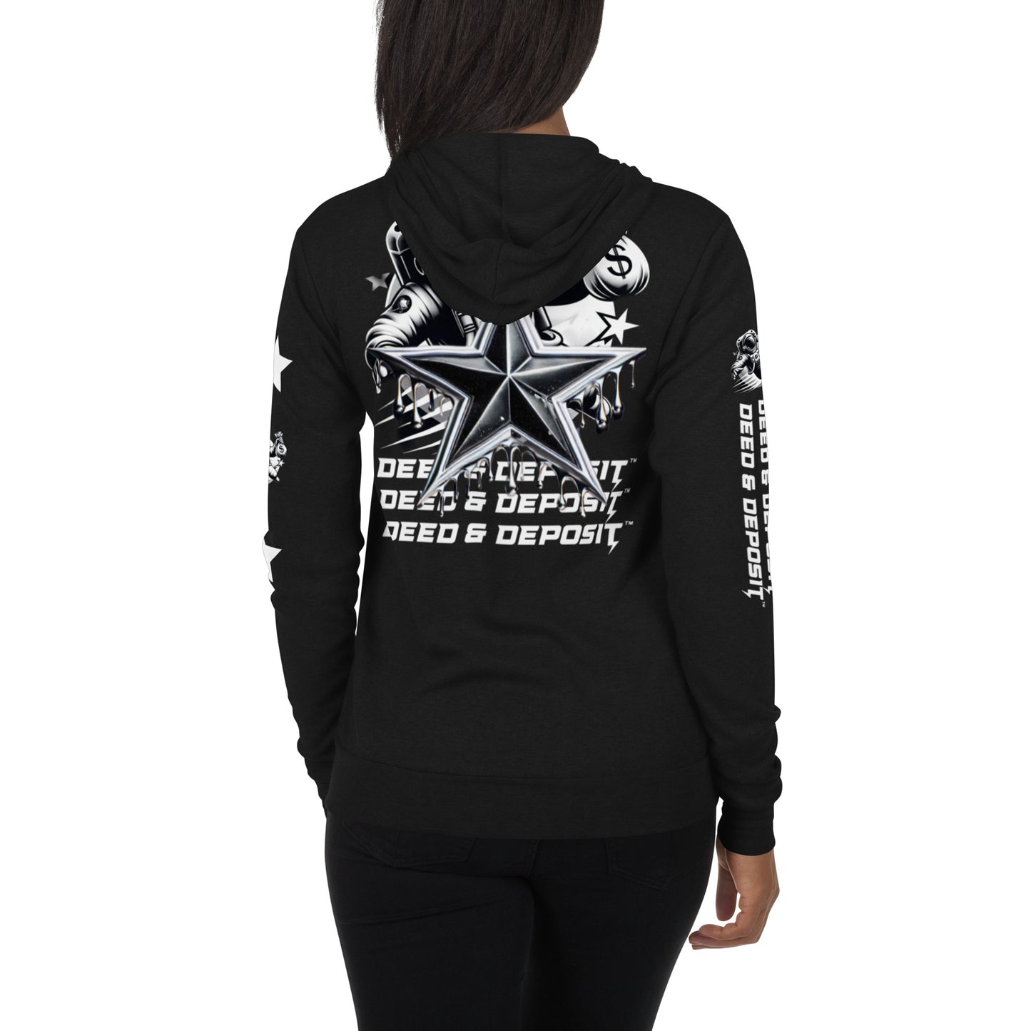 DEED & DEPOSIT™ Shooting Star Zip Hoodie