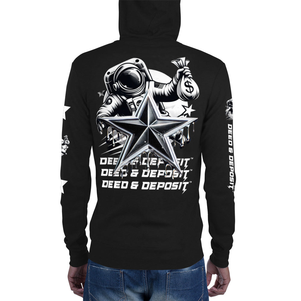 DEED & DEPOSIT™ Shooting Star Zip Hoodie