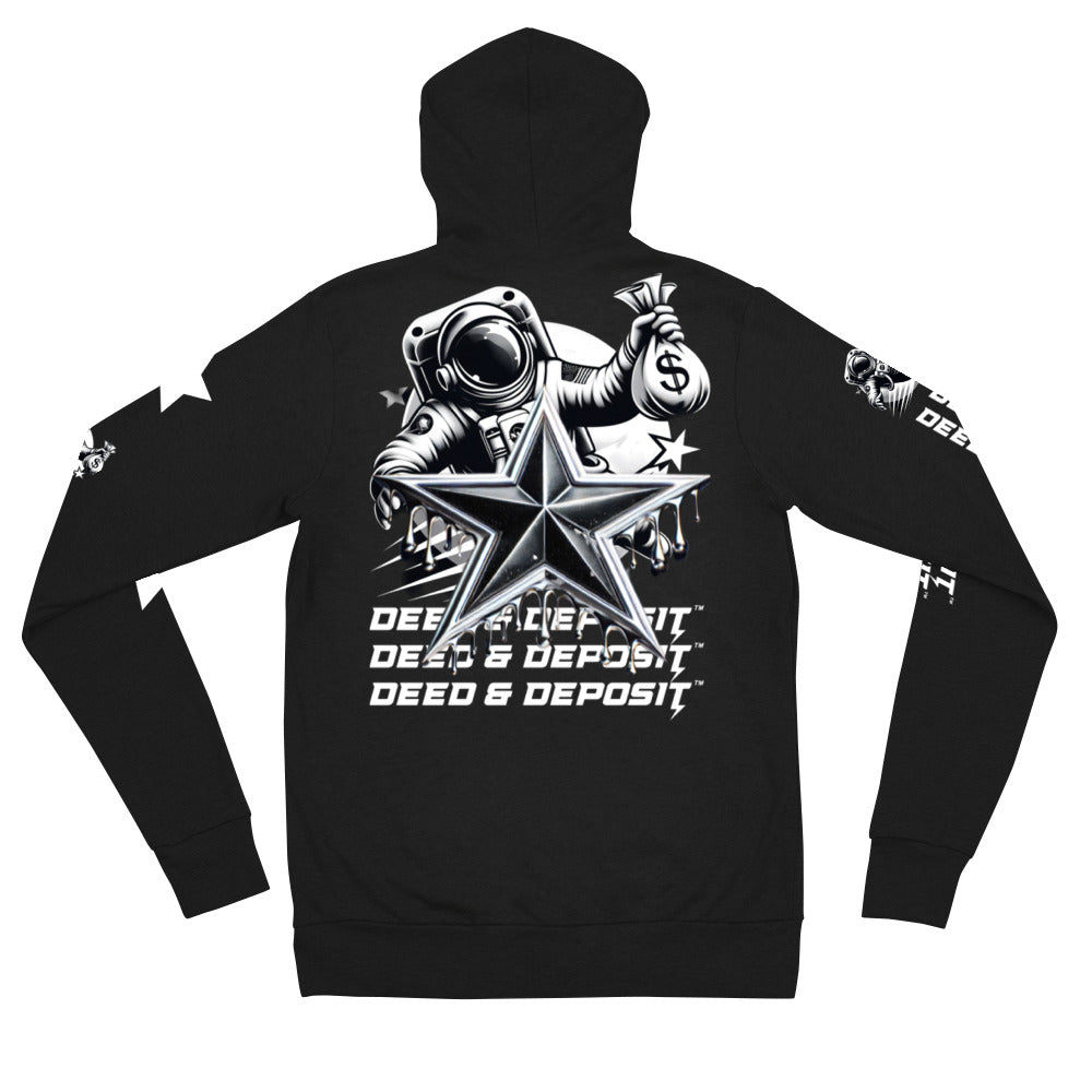 DEED & DEPOSIT™ Shooting Star Zip Hoodie