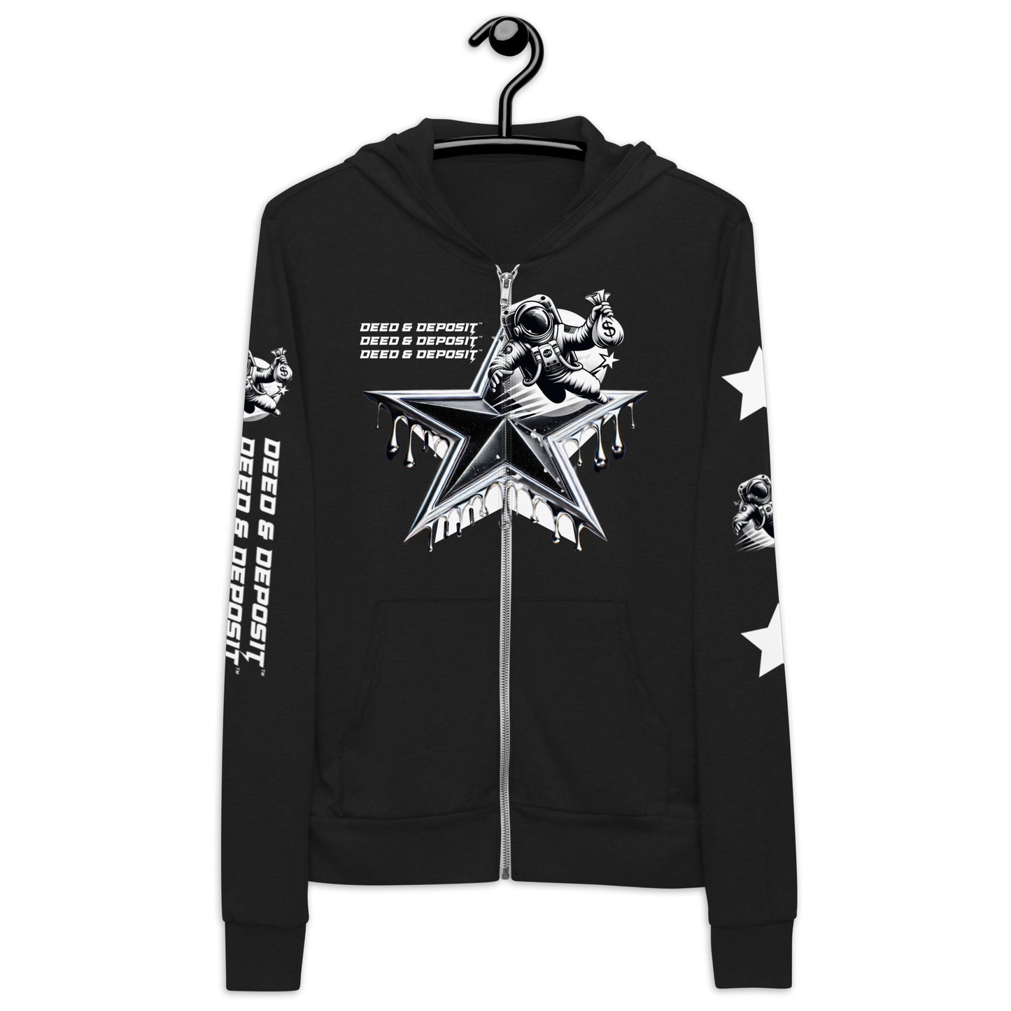 DEED & DEPOSIT™ Shooting Star Zip Hoodie