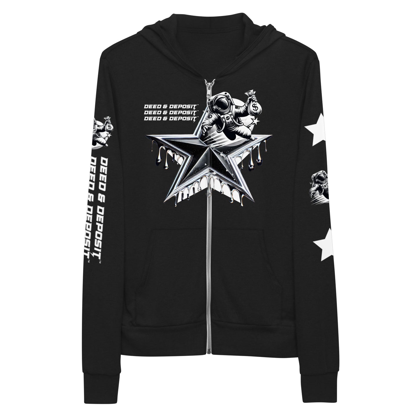 DEED & DEPOSIT™ Shooting Star Zip Hoodie