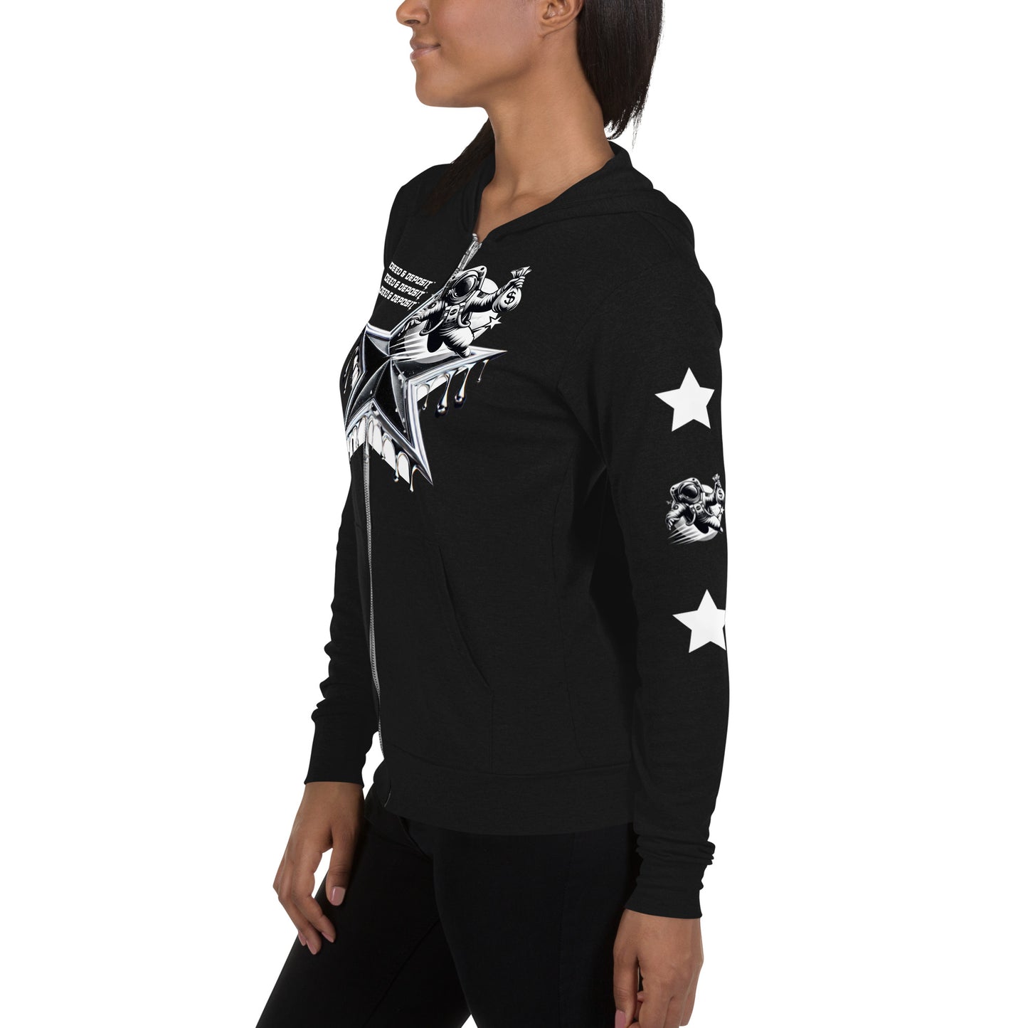 DEED & DEPOSIT™ Shooting Star Zip Hoodie