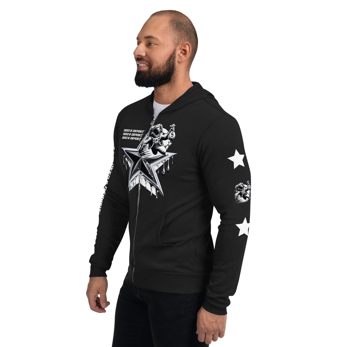 DEED & DEPOSIT™ Shooting Star Zip Hoodie