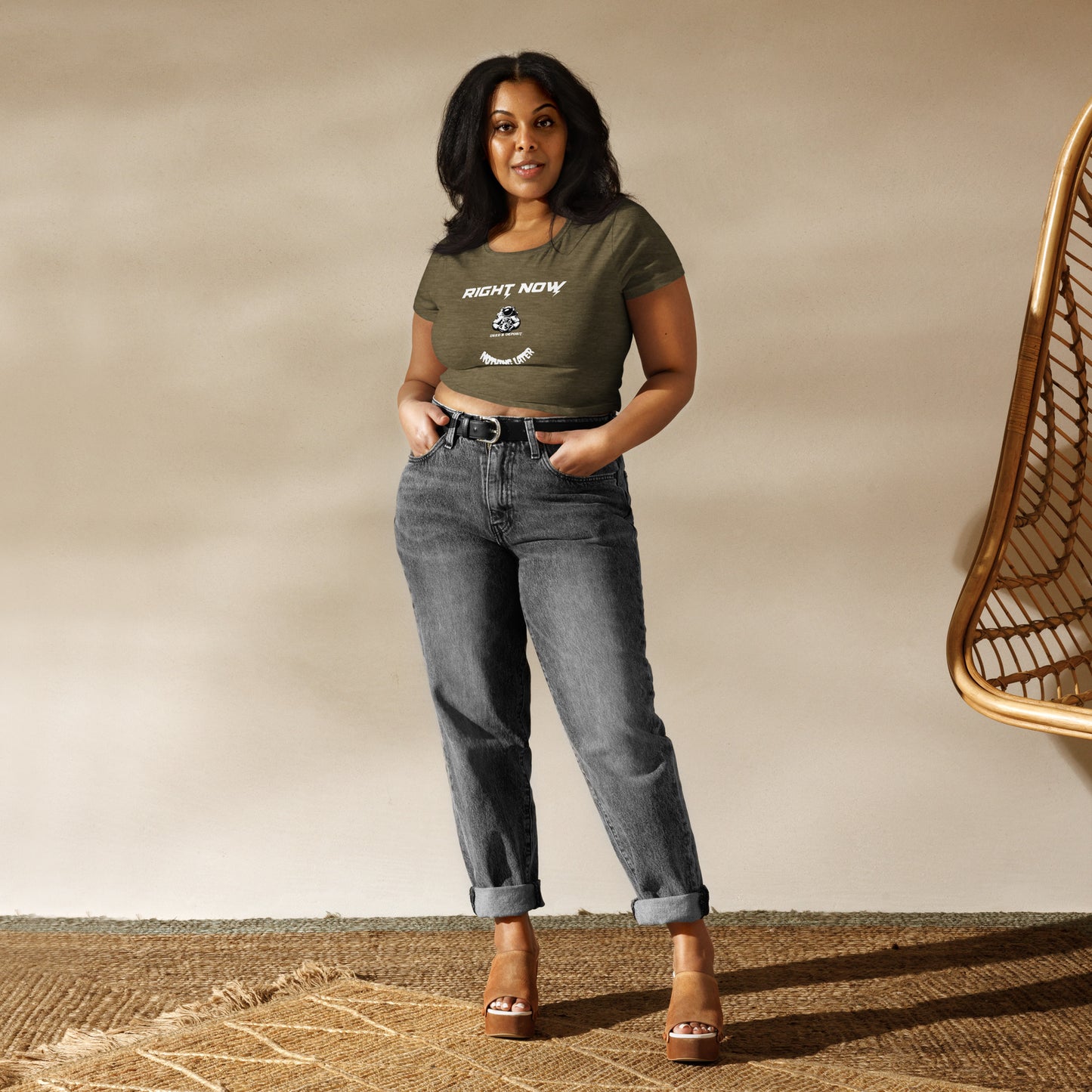 DEED & DEPOSIT™ Women's Crop Top - Right Now Nothing Later