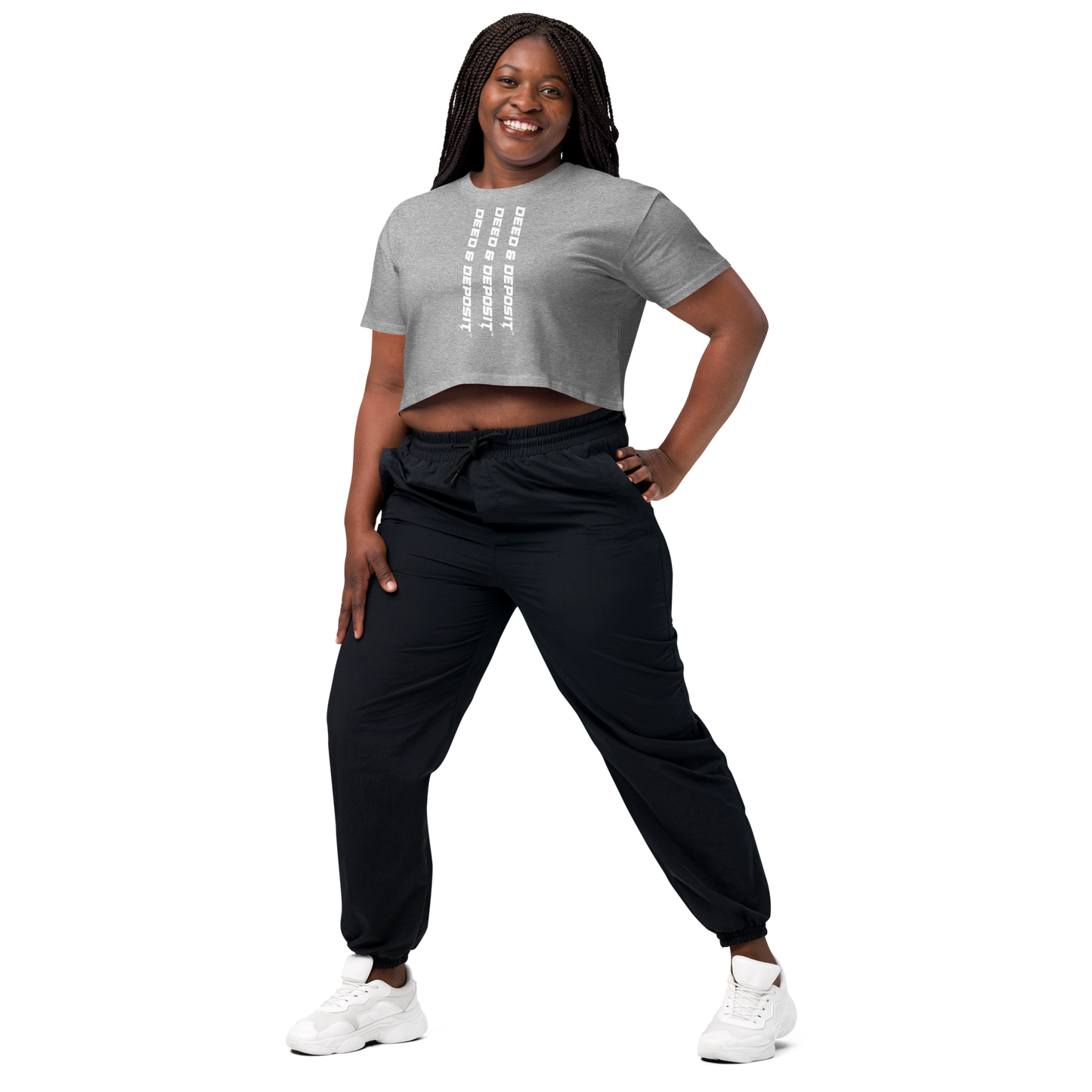 DEED & DEPOSIT™ Women's Crop Top - Logo 3