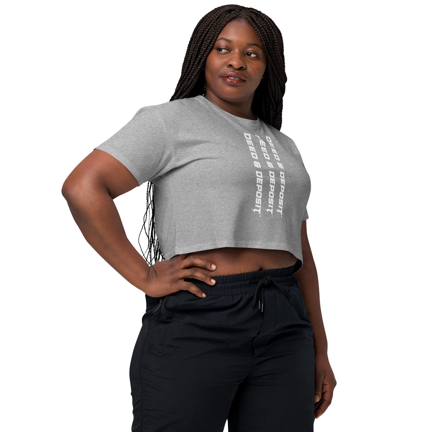 DEED & DEPOSIT™ Women's Crop Top - Logo 3