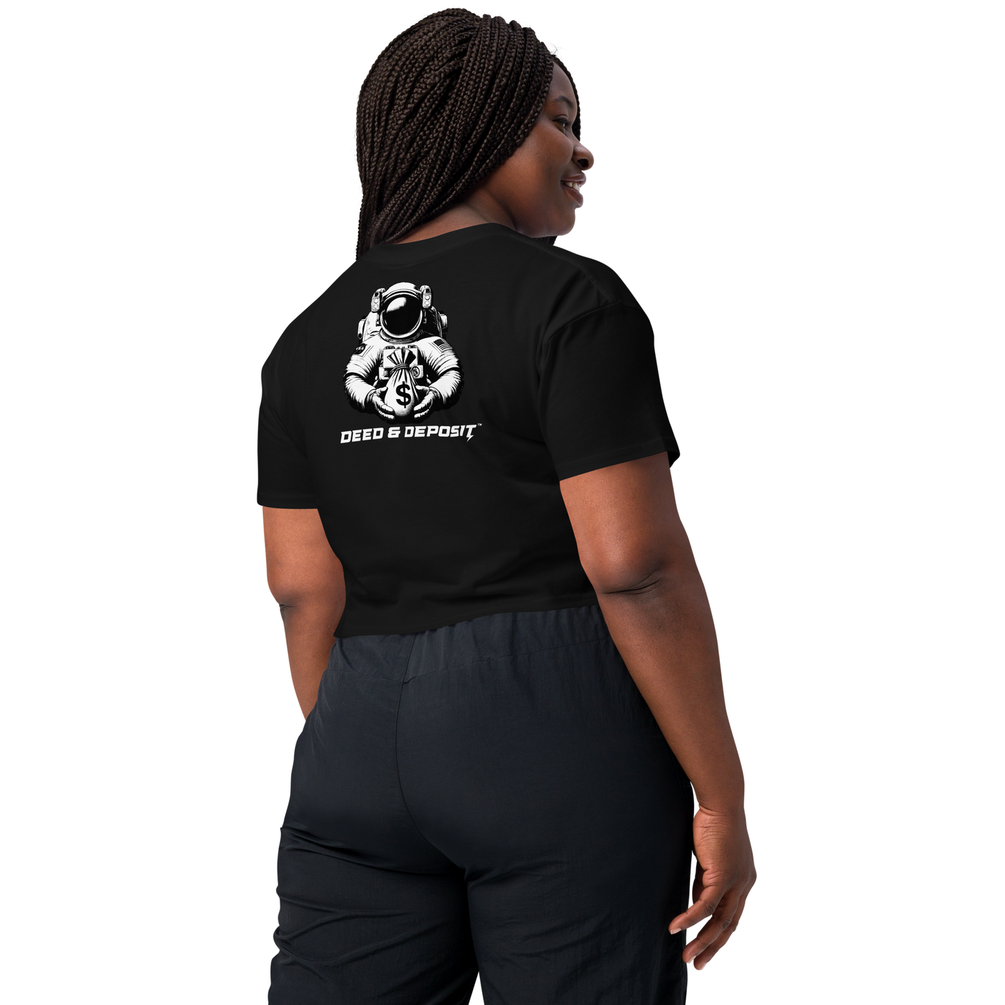 DEED & DEPOSIT™ Women's Crop Top - Logo 3