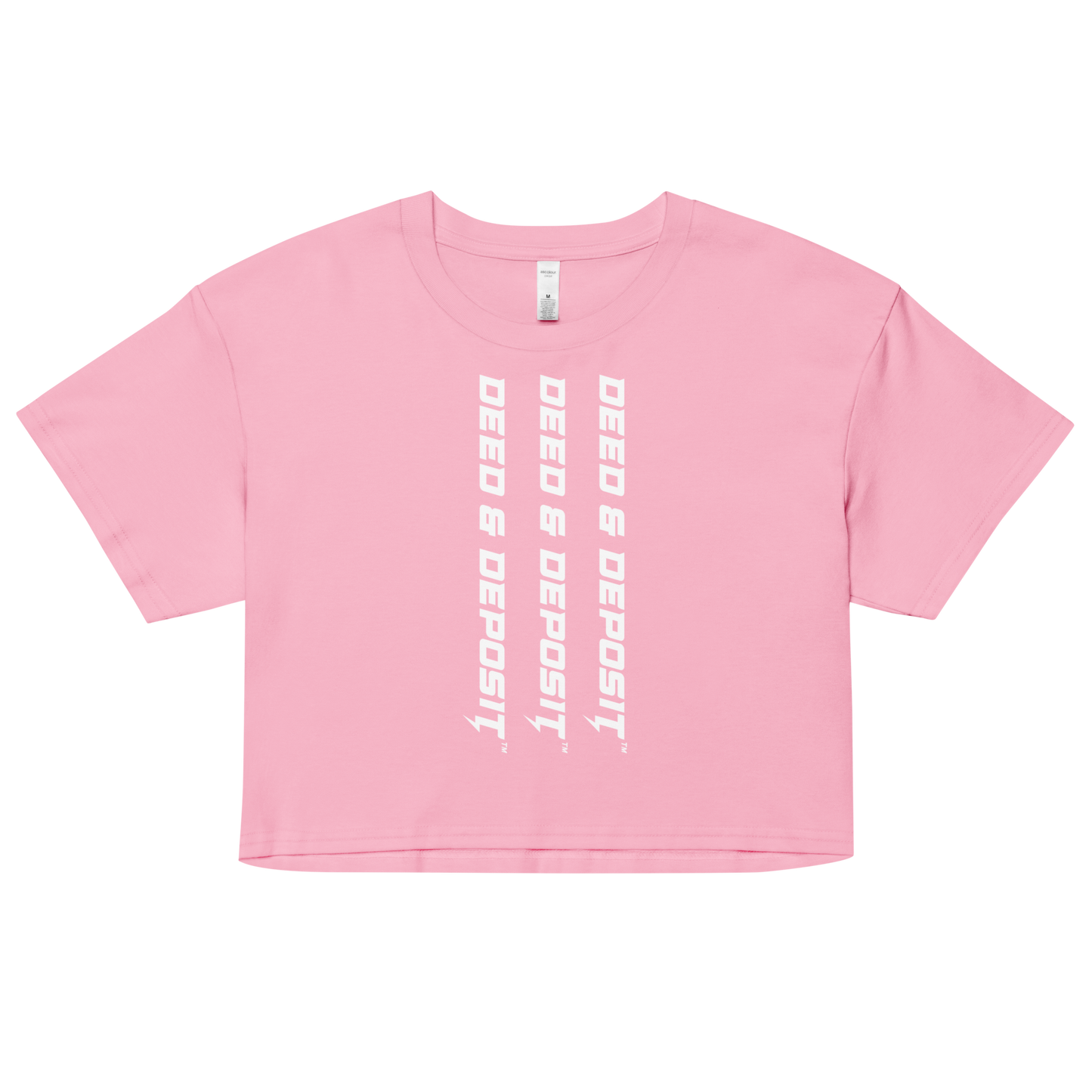 DEED & DEPOSIT™ Women's Crop Top - Logo 3