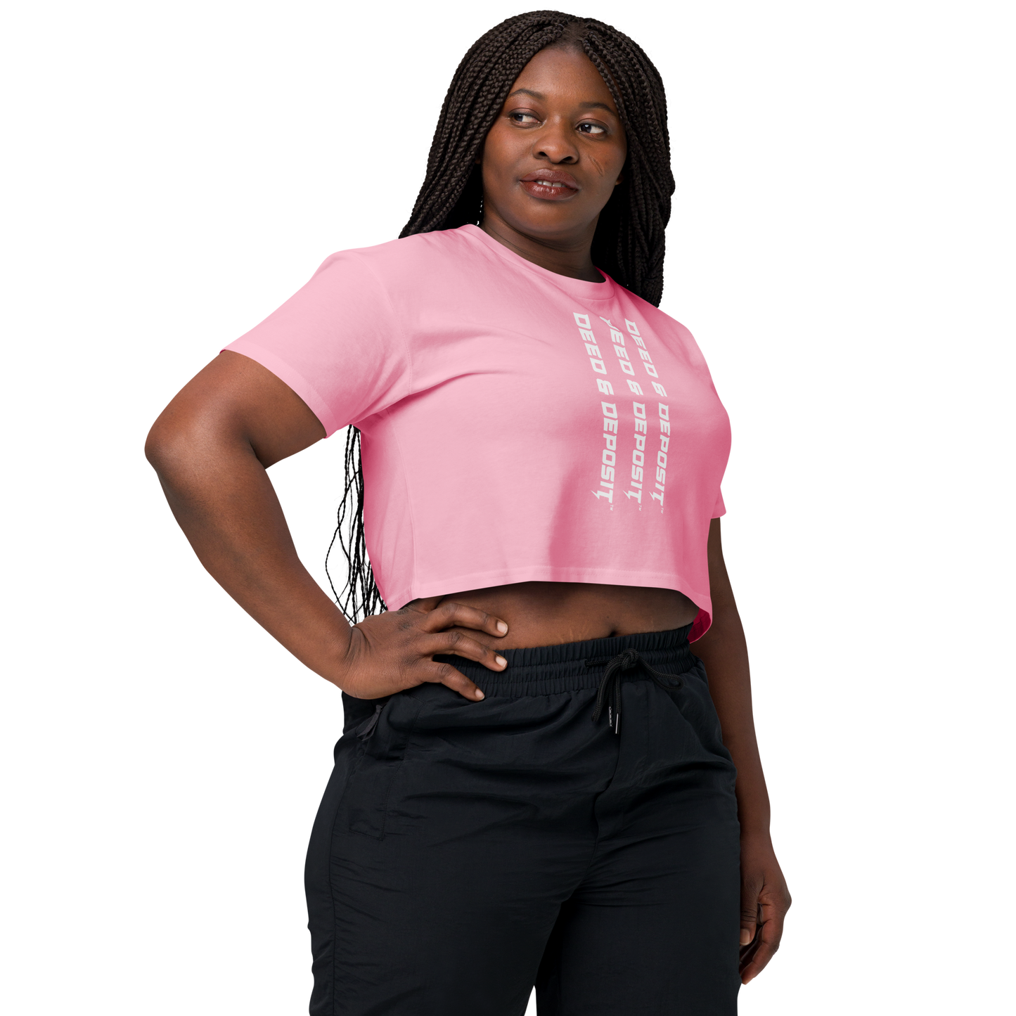 DEED & DEPOSIT™ Women's Crop Top - Logo 3