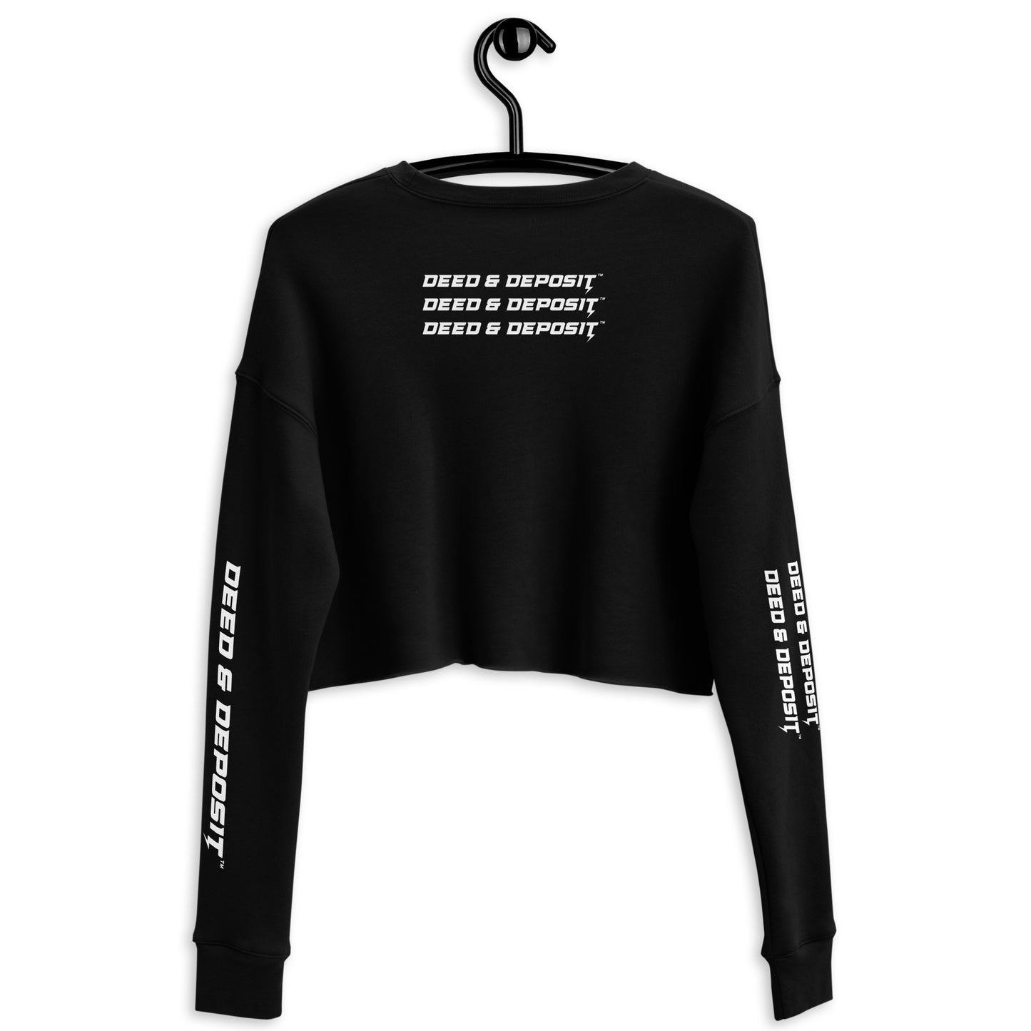 DEED & DEPOSIT™ Fleece Crop Sweatshirt