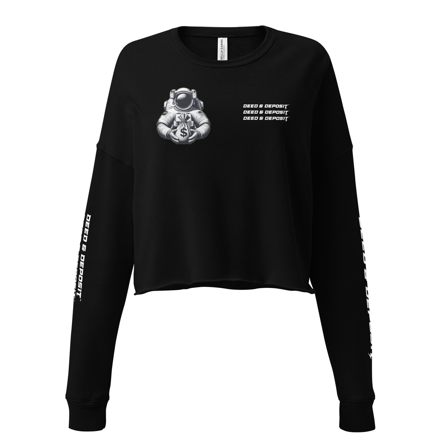 DEED & DEPOSIT™ Fleece Crop Sweatshirt