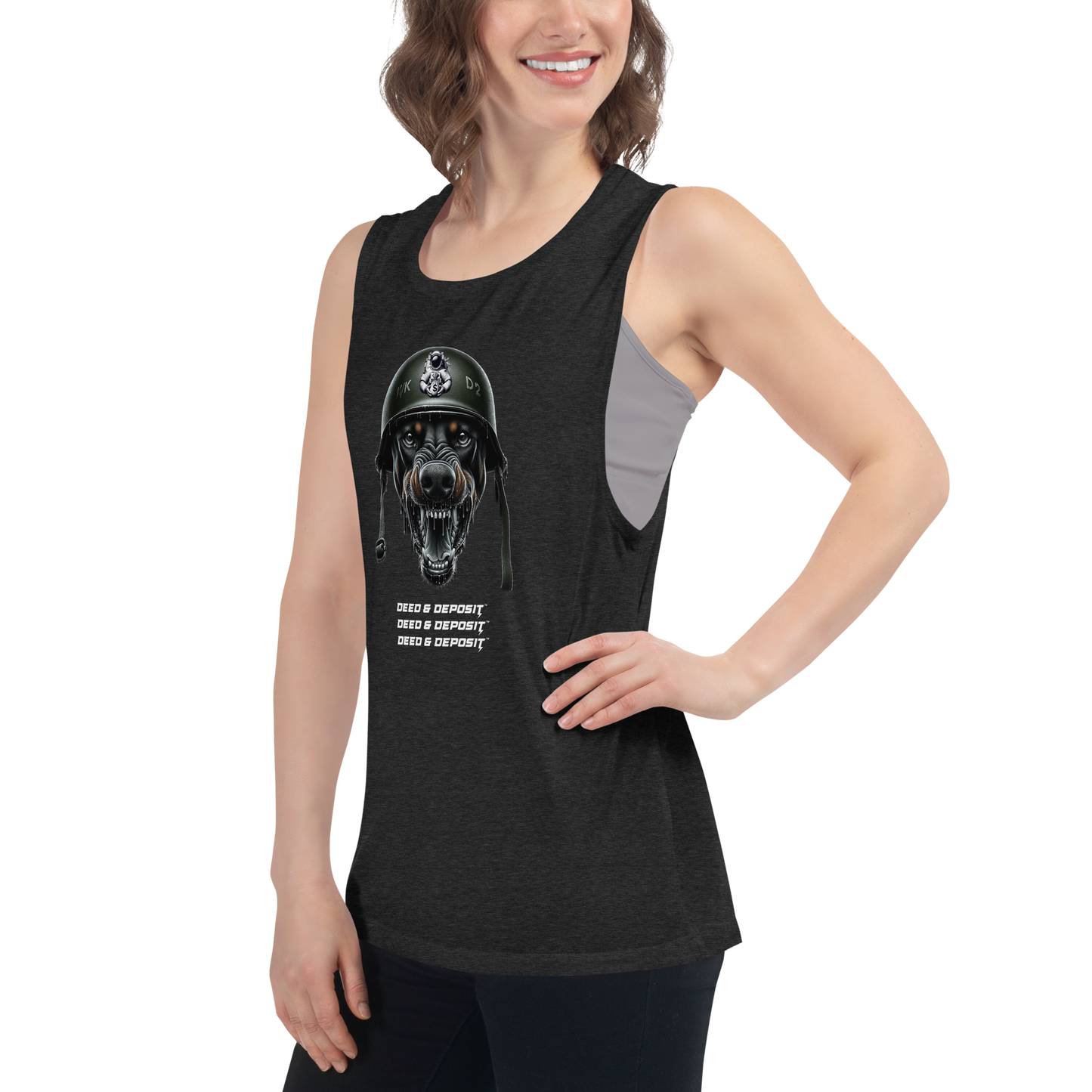 DEED & DEPOSIT™ Go Get It! Women's Muscle Tank